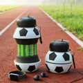 2026 Fold Water Bottle Cups Mug Outdoor Sports Football Basketball Baseball Tennis School Leakproof Portable Kids Water Bottle