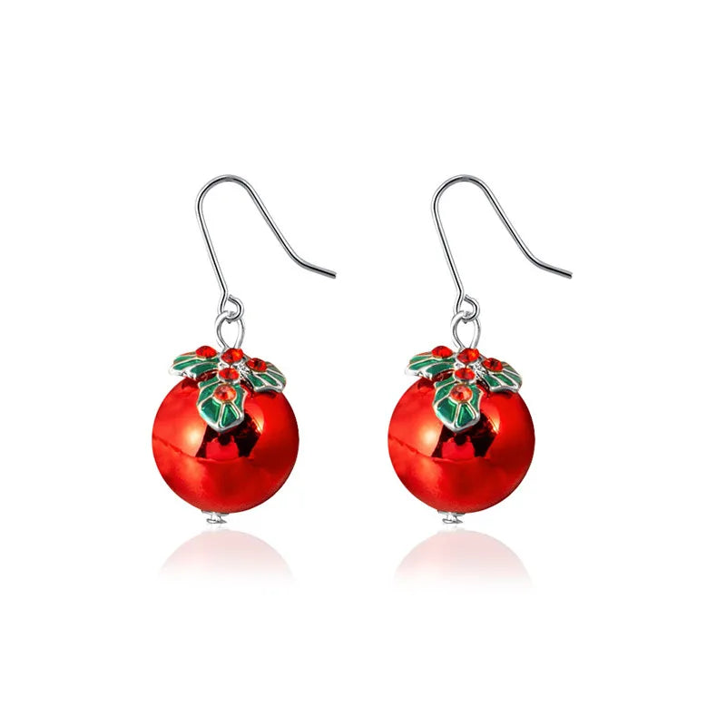 Luxury Christmas Earrings Cute Claus Snowman Tree Bell Elk Drop Earrings for Women Girls Kids Gifts 2022 Xmas Festival Jewelry
