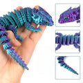 3D Printed Crocodile Articular Movable Funny Gifts Rotatable Office Home Desktop Decorations Crafts Decor Игрушки Для 3D-печати