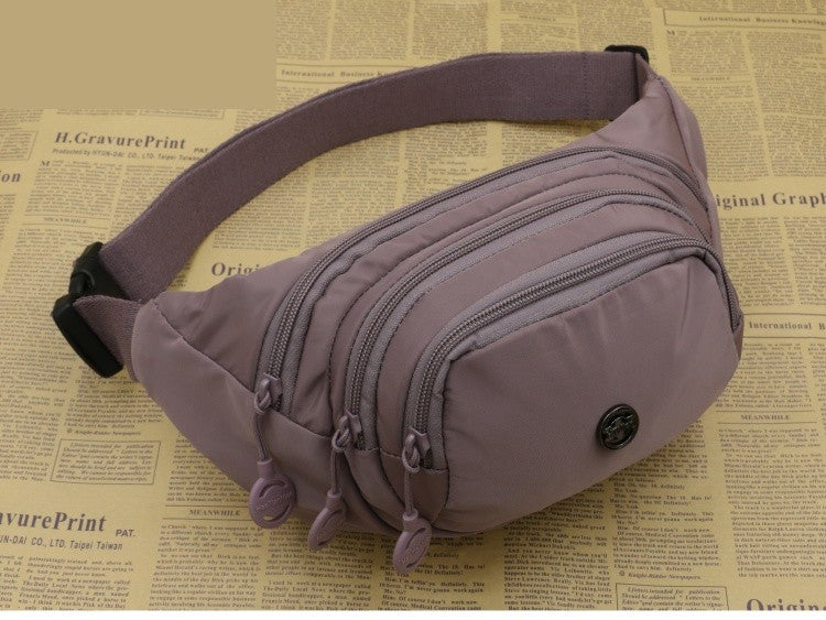 Unisex Waist Bag Multi-Functional Large Capacity Water Repellent Outdoor Sports Mobile Phone Wallet Oxford Cloth Cashier Bag