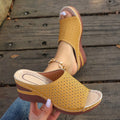 Sandals For Women Summer Dressy Women Shoes Thick Soled Wedge Sandals Fashionable One Foot Bohemian Beach Sandales Femmes