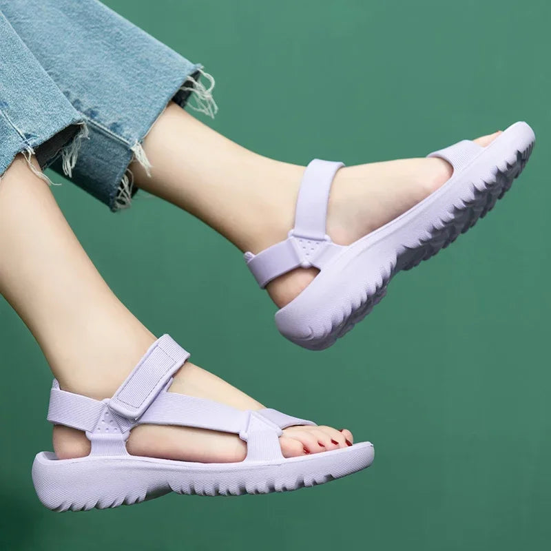New Fashion Platform Sport Casual Flat Sandals Non-slip Outdoor Beach Sandalias Chaussure Femme