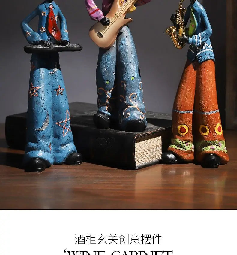 Wine Cabinet Decoration Western The Band Characters Retro Ornaments
