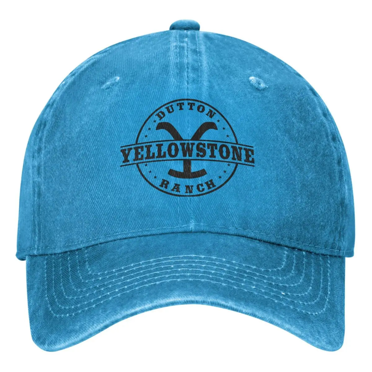 Yellowstones Dutton Ranch Baseball Cap Vintage Logo Hiking Fishing Retro Trucker Hat Unisex Men Fashion Sunshade Baseball Caps