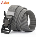Man Belt Nylon Webbing  Working belt Casual belt men Magnetic Canvas Buckle Fabric Waist Belt Men's trousers Waistband HB050 ﻿