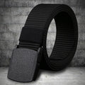 Men's Belt Casual Lightweight Breathable Tactical Outdoor Automatic Buckle Military Training Security Check Male's Canvas Belts