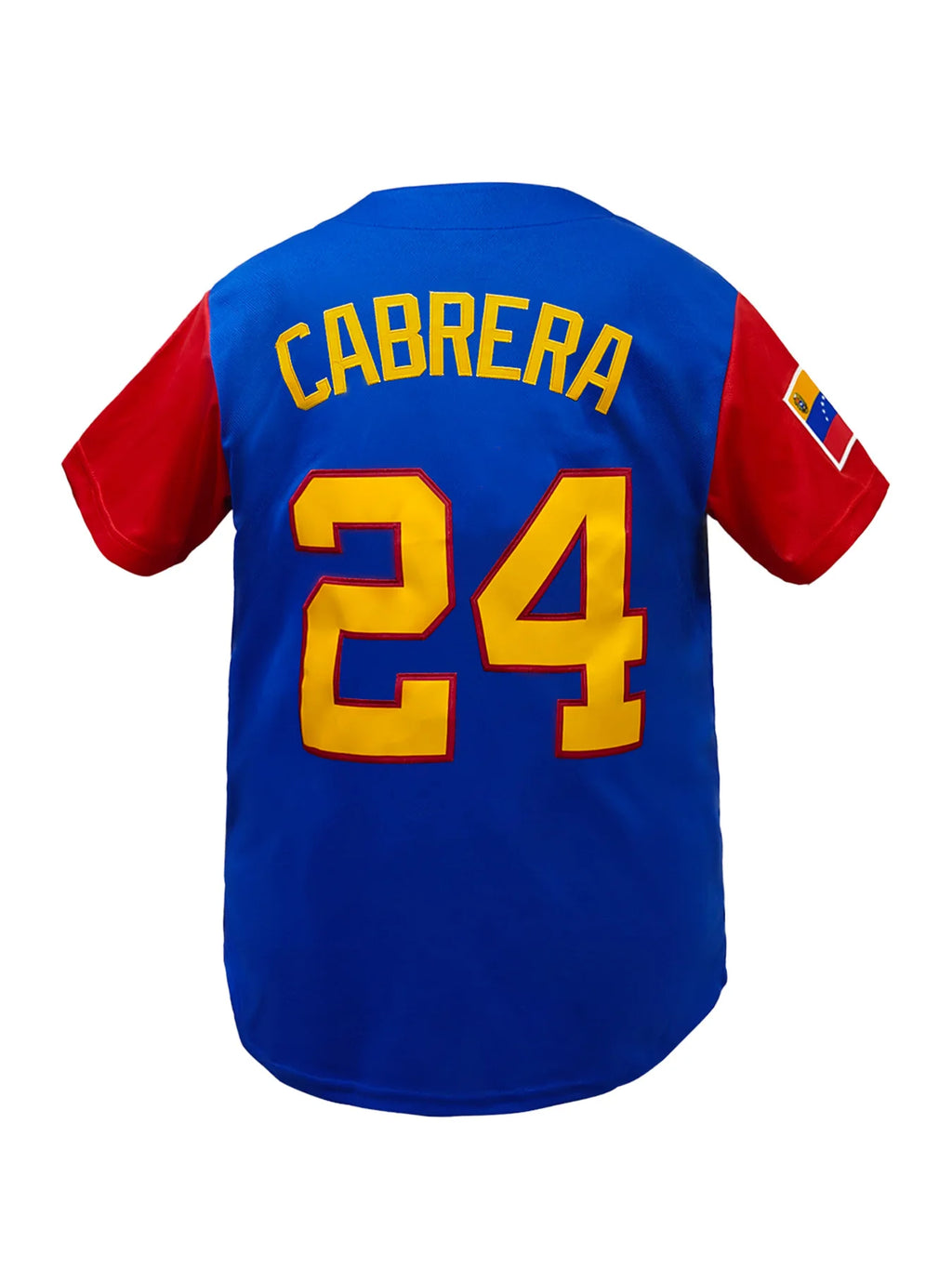 Men's Breathable Baseball Jersey V-Neck Short Sleeve "Venezuela" Embroidery, Breathable Loose Fit Baseball Shirt for Casual Wear