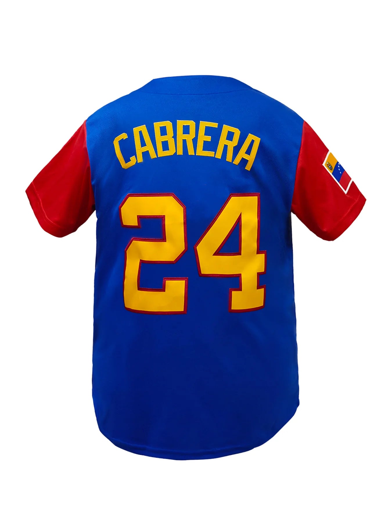 Men's Breathable Baseball Jersey V-Neck Short Sleeve "Venezuela" Embroidery, Breathable Loose Fit Baseball Shirt for Casual Wear