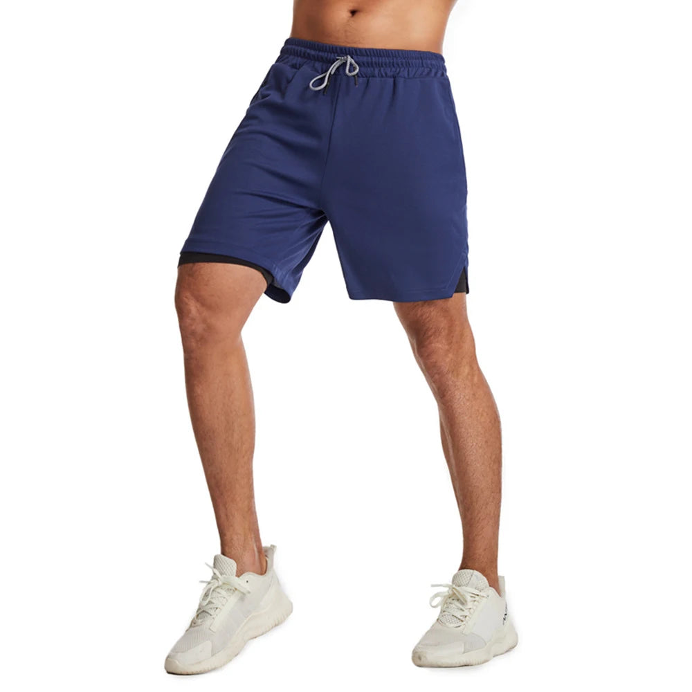 2025 Newest Running Shorts Men 2 in 1 Training Gym Shorts Fitness Men Joggers Jogging Summer Sports Shorts Workout Short Pants