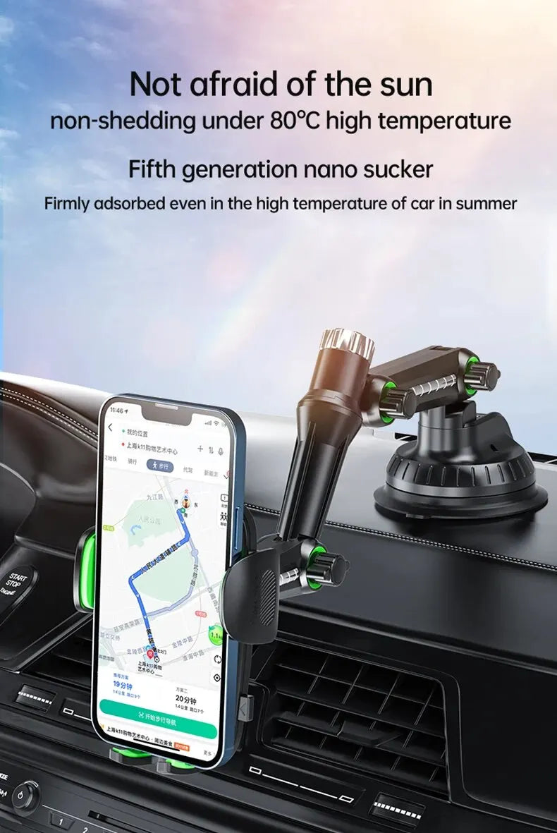 Suction Cup Phone Holder Windshield/Dashboard/Window, Universal Suction Cup Car Phone Holder Mount with Sticky Gel Pad, Compatib