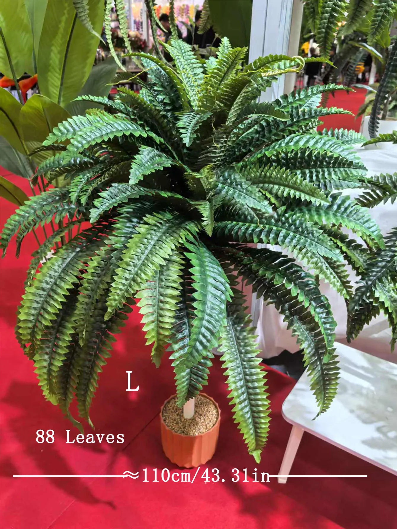 Leaves Artificial Boston Fern Large Hanging Plants