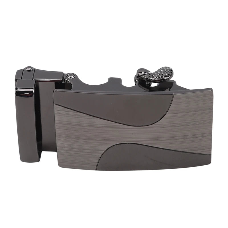 Men's Alloy Automatic Belt Buckle High Quality Black Metal Buckle Men's Business Casual Width  Casual Metal Belt Buckle Heads