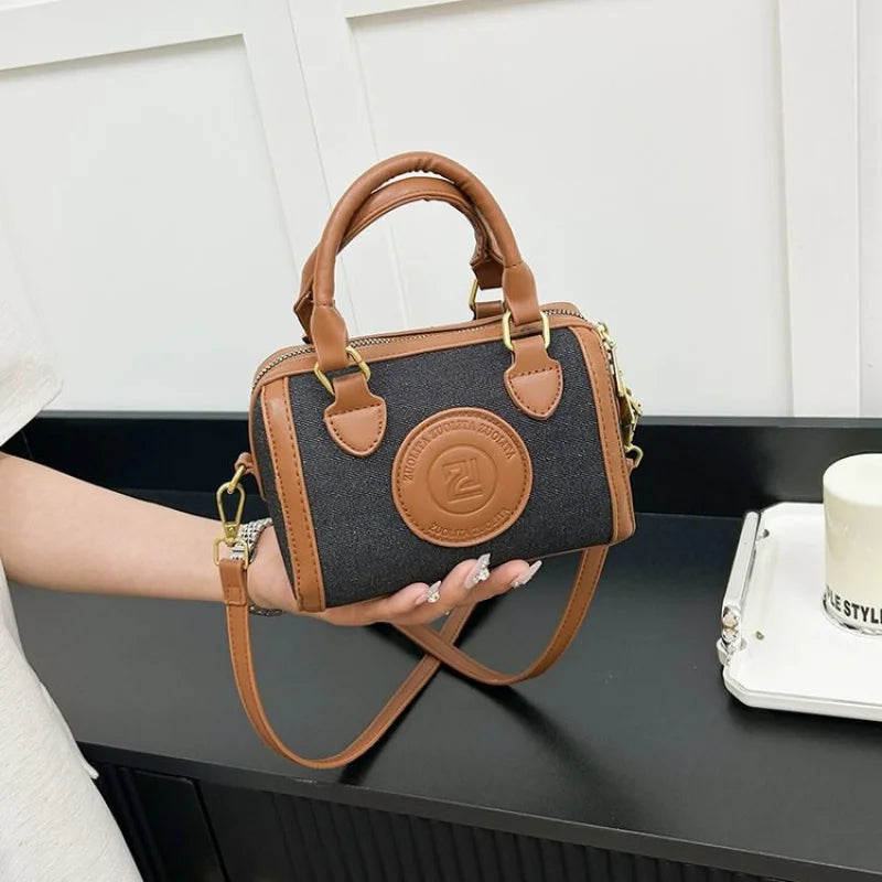 Famous Designer Leather Women's Tote Bag Luxury Brand Popular Classic Fine Craftsmanship Elegant Vintage Commuter Bag