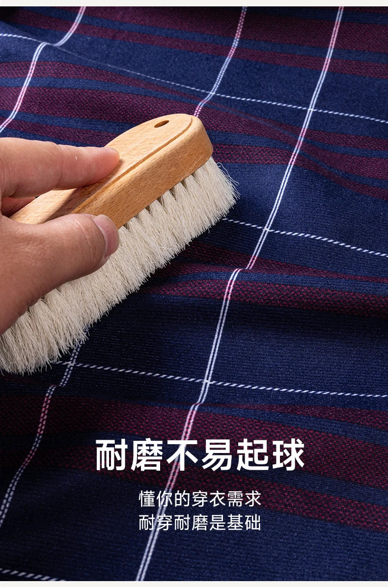 Winter Warm Men's Plaid Shirts Thickened Flannel Casual Menswear Long Sleeve Plus Size Office Workwear Casual Male Check Shirts