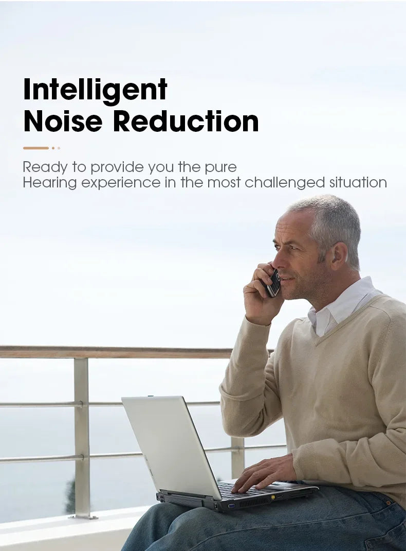 Enlarged hearing health earphones enhance ear sound protection for the elderly with hearing loss and tinnitus For Hearing Aid