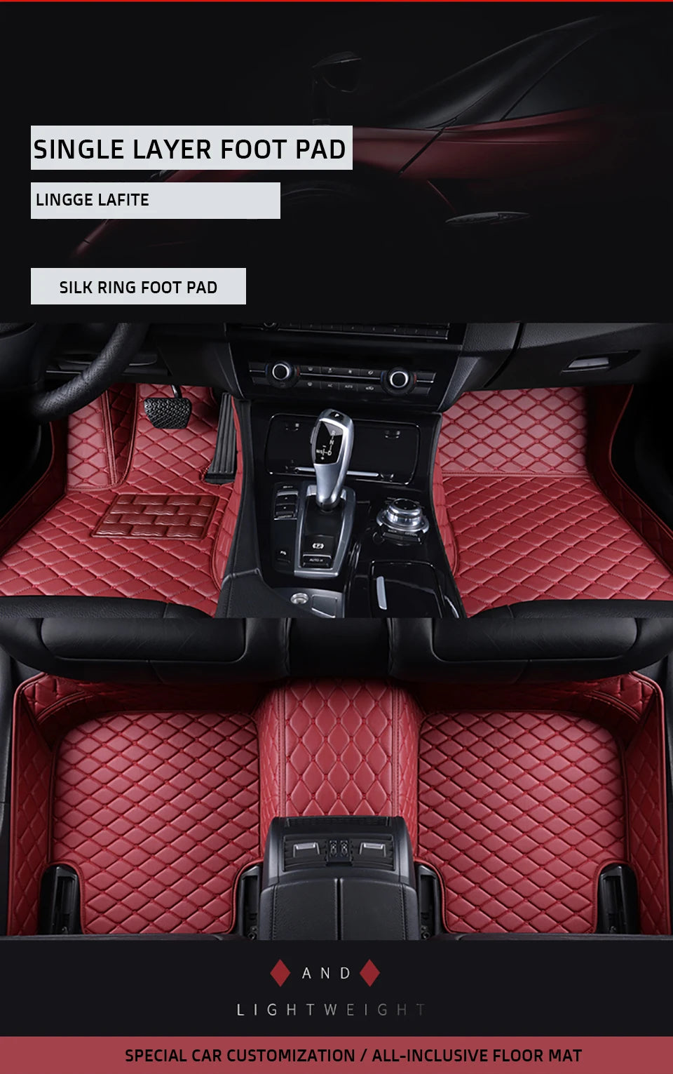 KAHOOL Custom Car Floor Mats For Subaru XV Crosstrek Auto Carpets Foot Coche Accessorie