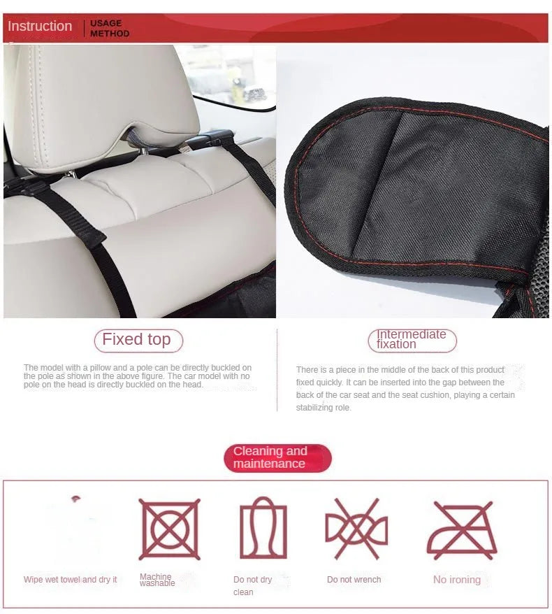 Car Seat Cover Protector For Child Universal Safety Rear Seat Pad ISOFIX Protection Mat Kids Baby Blanket Cushion Accessories