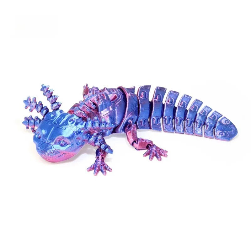 3D Printed Mechanical Salamander 13cm Articulated Animal for Desk Decor Home Office Gifts Room Decor Creative Craft