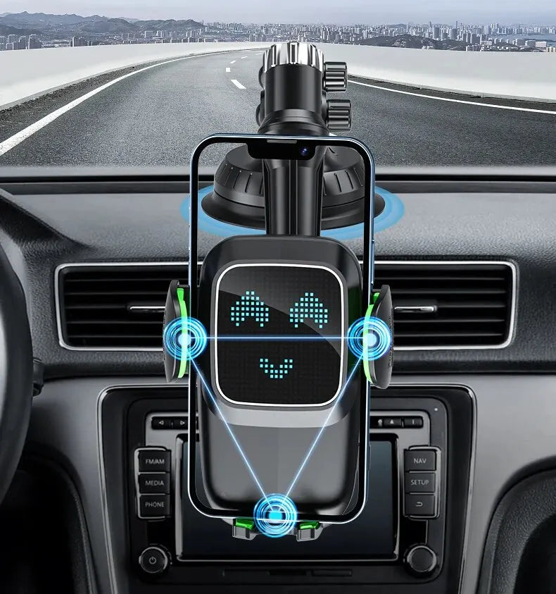 Suction Cup Phone Holder Windshield/Dashboard/Window, Universal Suction Cup Car Phone Holder Mount with Sticky Gel Pad, Compatib