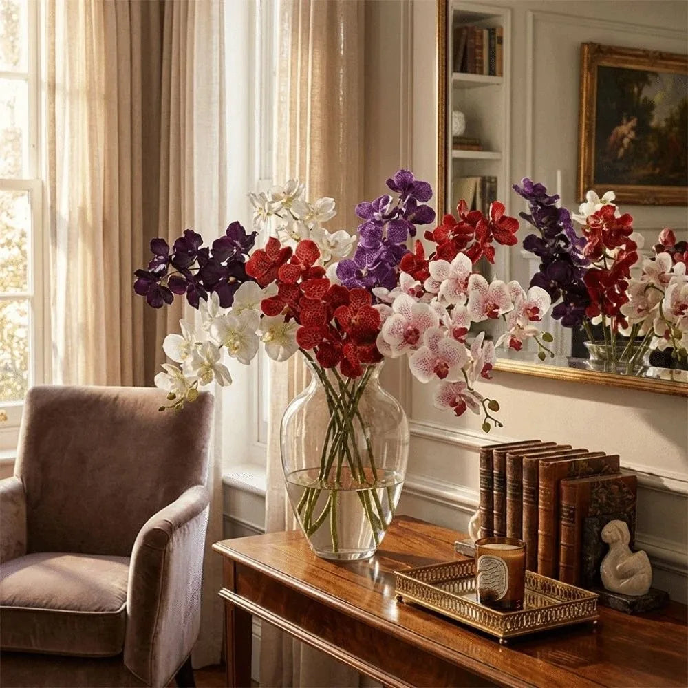 Real Touch Orchids Floral Arrangements Realistic Fake Flower