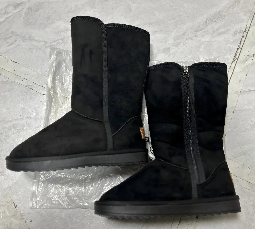 Women Classic Ladies Girls Winter Snow Boots 2024 Waterproof Warm Genuine Leather Fur Australia Plus Velvet Knee High  Winter