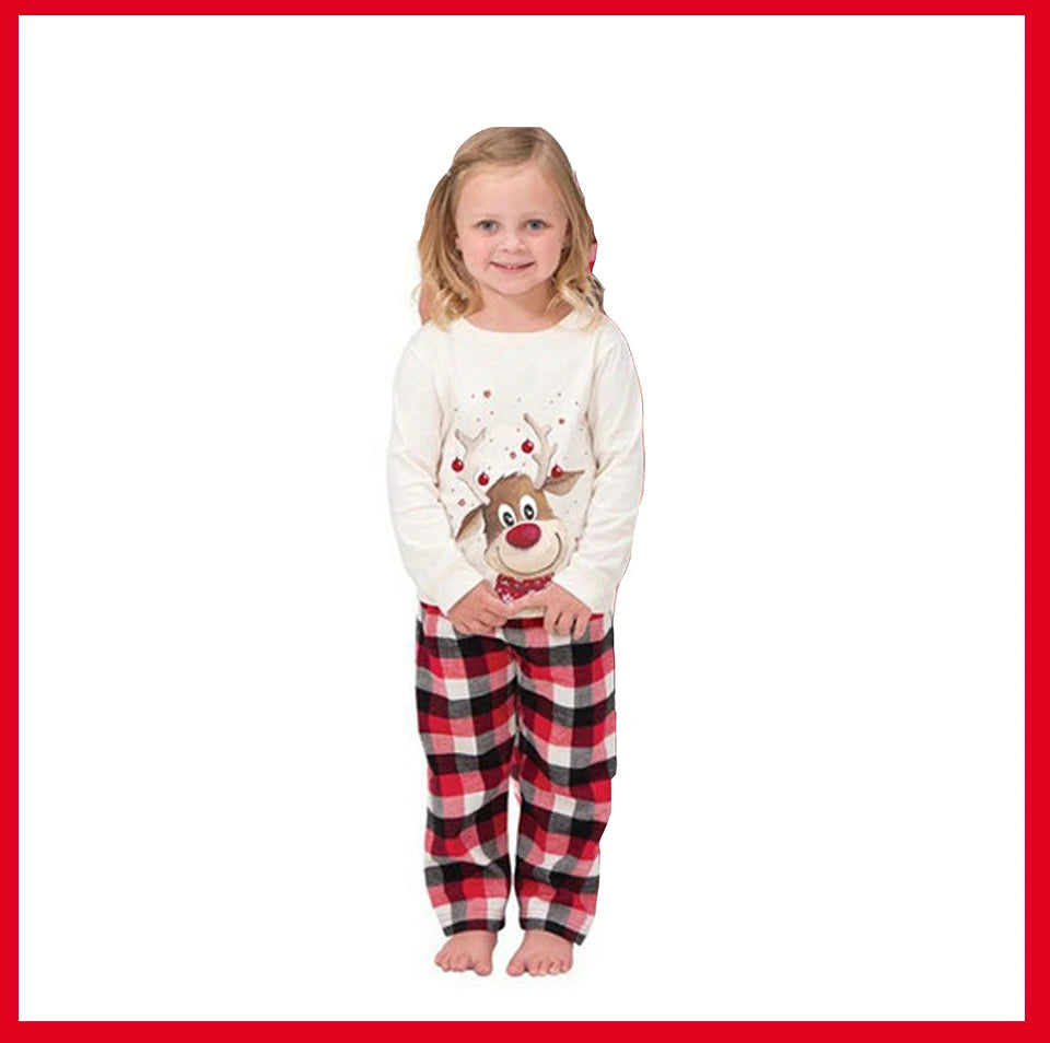 Family Matching Clothes Christmas Pajamas 2023 Mother Kids Baby Pyjamas Set Look Sleepwear Mother And Daughter Father Son Outfit