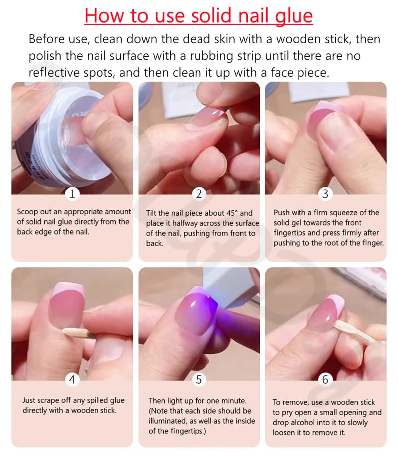 Handmade Cute Press on Nails 3D Comic Fake Nails Dreamy Pink Hearts Acrylic False Nails Full Cover Finger Tips Kit Nail Art Girl