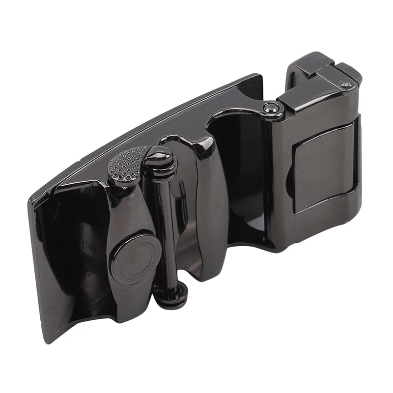 Men's Alloy Automatic Belt Buckle High Quality Black Metal Buckle Men's Business Casual Width  Casual Metal Belt Buckle Heads