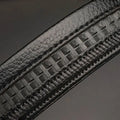 Men Business Time To Run Belt Man Automatic Buckle Leather Belt Golden Waist Buckle Males Luxury Belt Rhinestone Decoration
