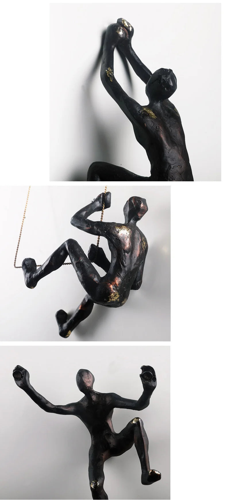 Retro Rock Climbing Character Wall Decoration Pendant Nordic Modern Living Room Bar Background Crafts
