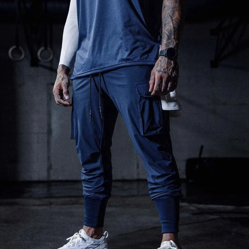 Man Pants Summer Casual Loose Trousers New In Men Clothing Fitness Sport Jogging Tracksuits  Drawstring  Sweatpants  Pants