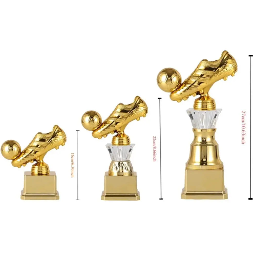 Youth Sports Golden Boot Award Trophy Football Match Plastics Soccer Fan Club Souvenir Cup Competition Honor Handicraft Football