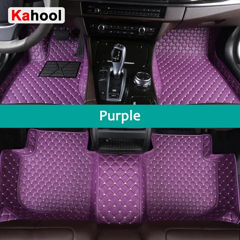 KAHOOL Custom Car Floor Mats For Subaru XV Crosstrek Auto Carpets Foot Coche Accessorie
