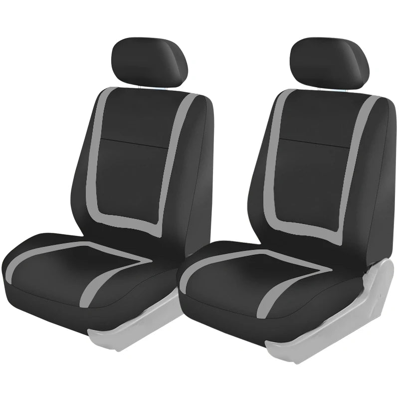 Full Set Car Seat Cover Fabric Universal Polyester Breathable Washable Suitable For Car Truck Van Suv Car Accessories Interior