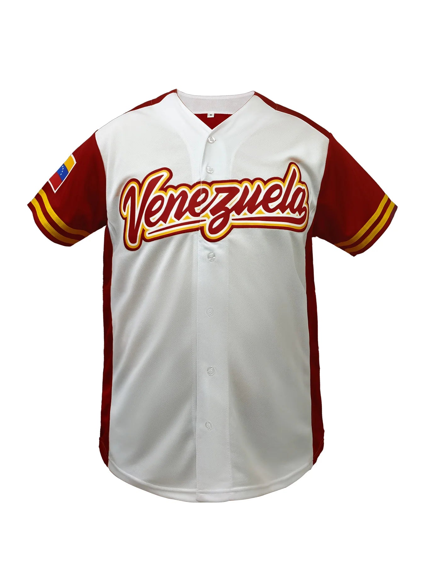Men's #13 Letter Embroidered Venezuela Baseball Jersey-Sports Shirt-Breathable Short Sleeve Unisex Baseball Shirt Men Clothing