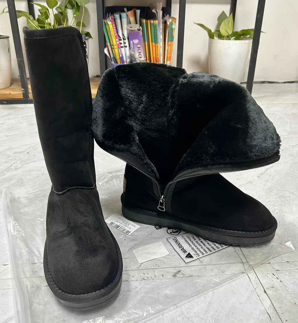 Women Classic Ladies Girls Winter Snow Boots 2024 Waterproof Warm Genuine Leather Fur Australia Plus Velvet Knee High  Winter