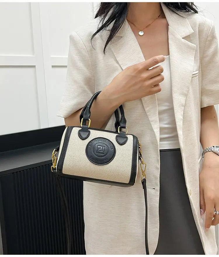 Famous Designer Leather Women's Tote Bag Luxury Brand Popular Classic Fine Craftsmanship Elegant Vintage Commuter Bag