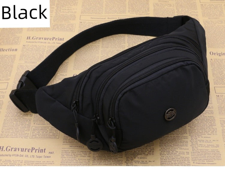 Unisex Waist Bag Multi-Functional Large Capacity Water Repellent Outdoor Sports Mobile Phone Wallet Oxford Cloth Cashier Bag