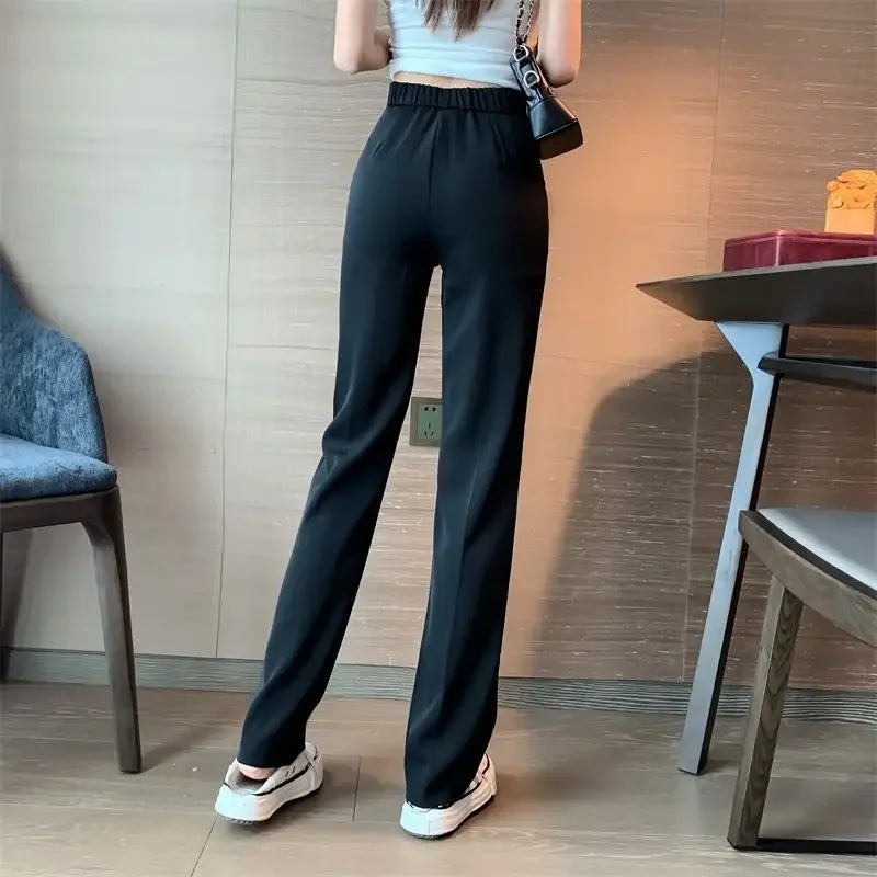 Dress Pants Tailoring Work Woman Trousers Straight Leg Slacks Women Office Trends 2025 Y2k Streetwear 90s Casual Original G Xxl