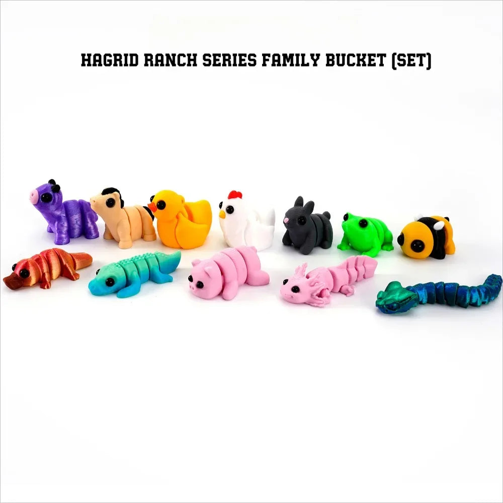 3D Printed Mini Animals Multi-Joint Rotatable Fidget Toys Office Desk Decoration Home Decor Animal Model Figurine Kid Gift 피규어