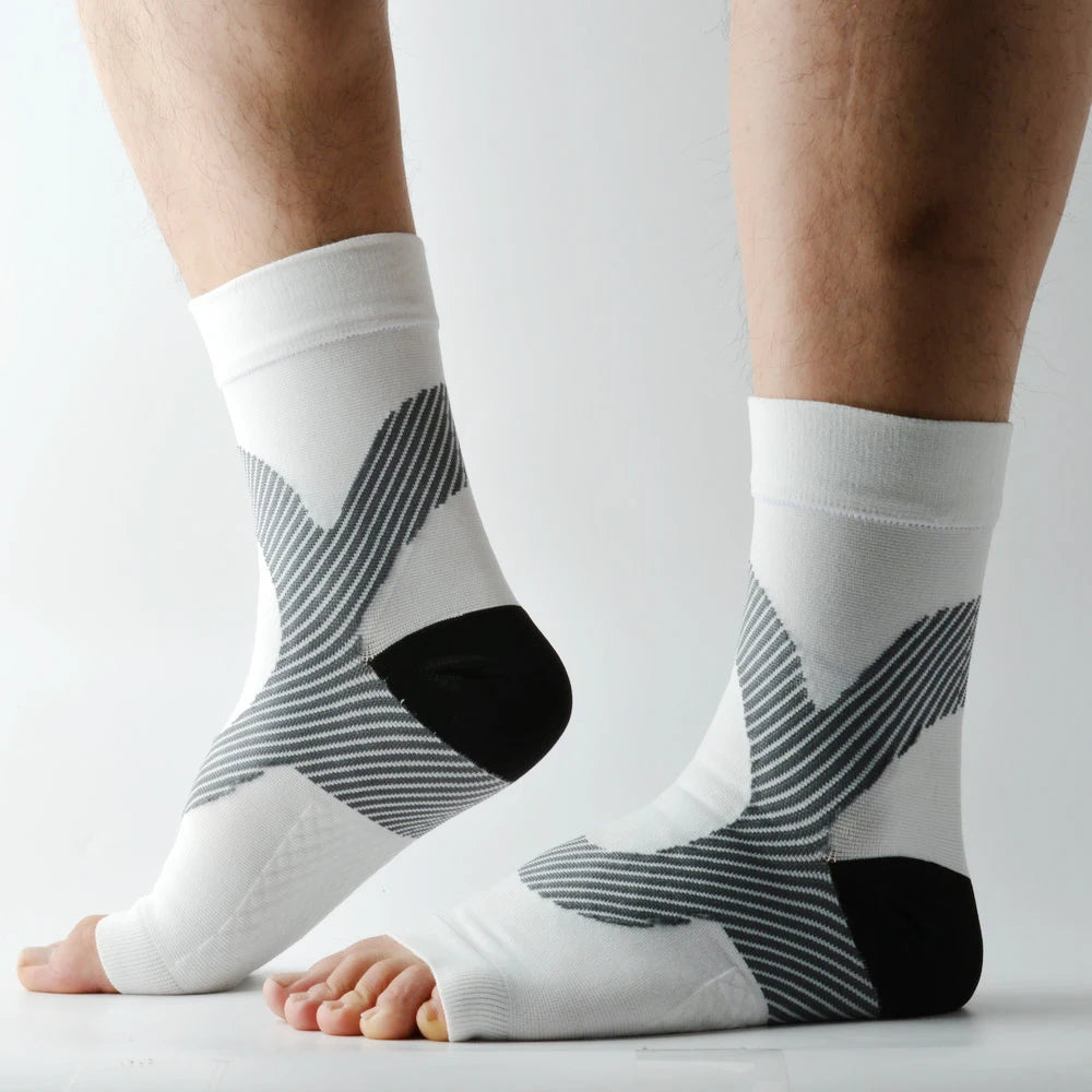 1 Pair Nano Socks Neuropathy Socks Compression Sleeve For Ankle For Swelling,Plantar Fasciitis,Sprain, Neuropathy, For Women/Men