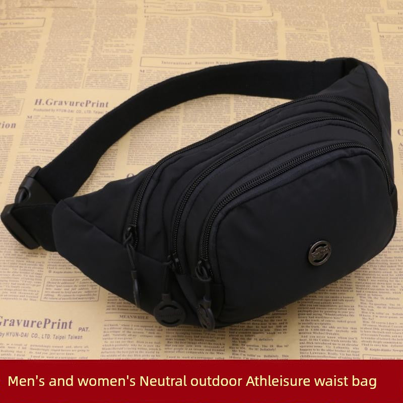 Unisex Waist Bag Multi-Functional Large Capacity Water Repellent Outdoor Sports Mobile Phone Wallet Oxford Cloth Cashier Bag