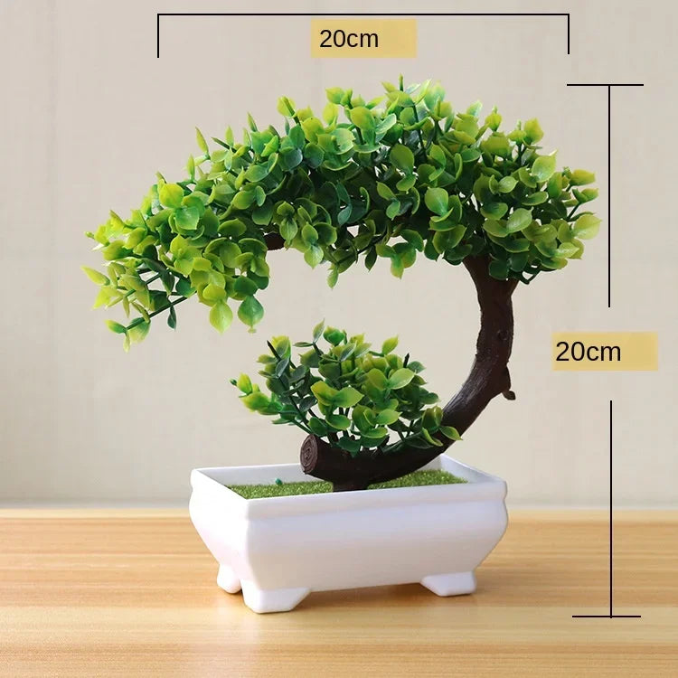 Artificial Plants Potted Bonsai