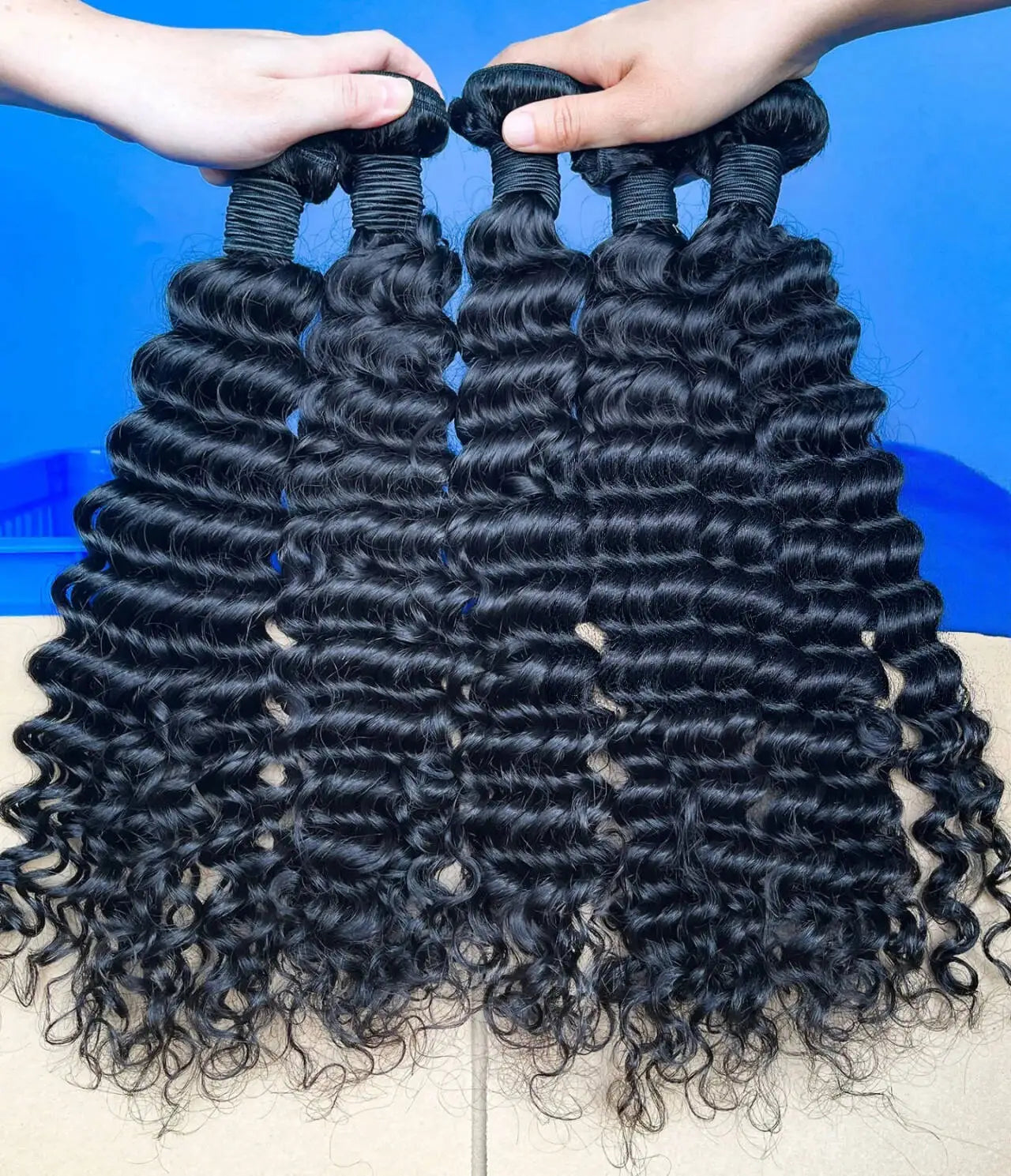 Deep Wave Hair Bundles 20-24 Inch – 12A Human Hair Extensions