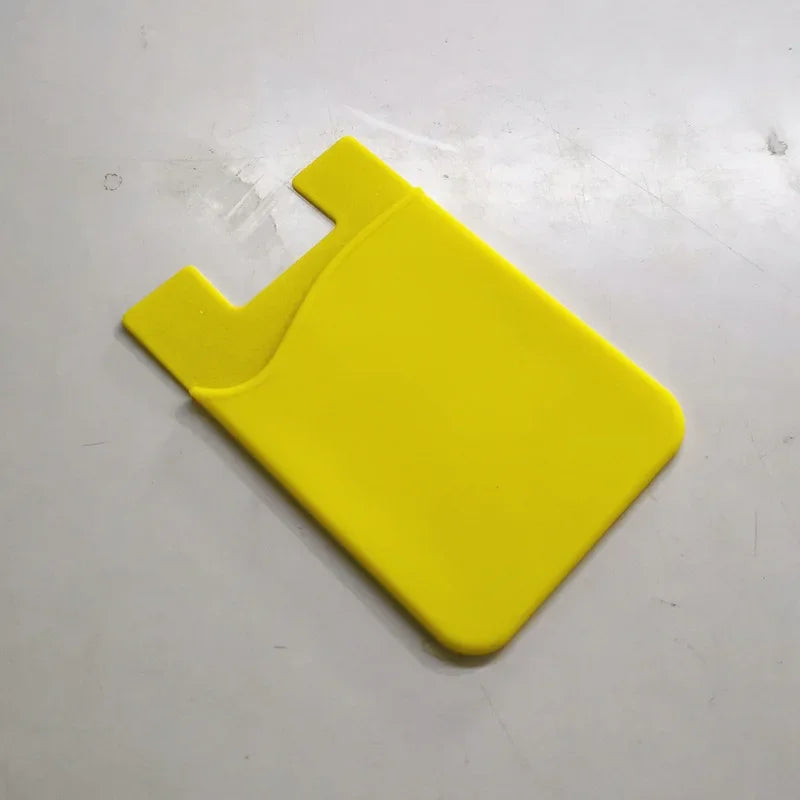 1PCS  Silicone Business Credit Pocket Adhesive Fashion Women Men Cell Phone ID Card Cover Holder Slim Case Sticker Case Bags
