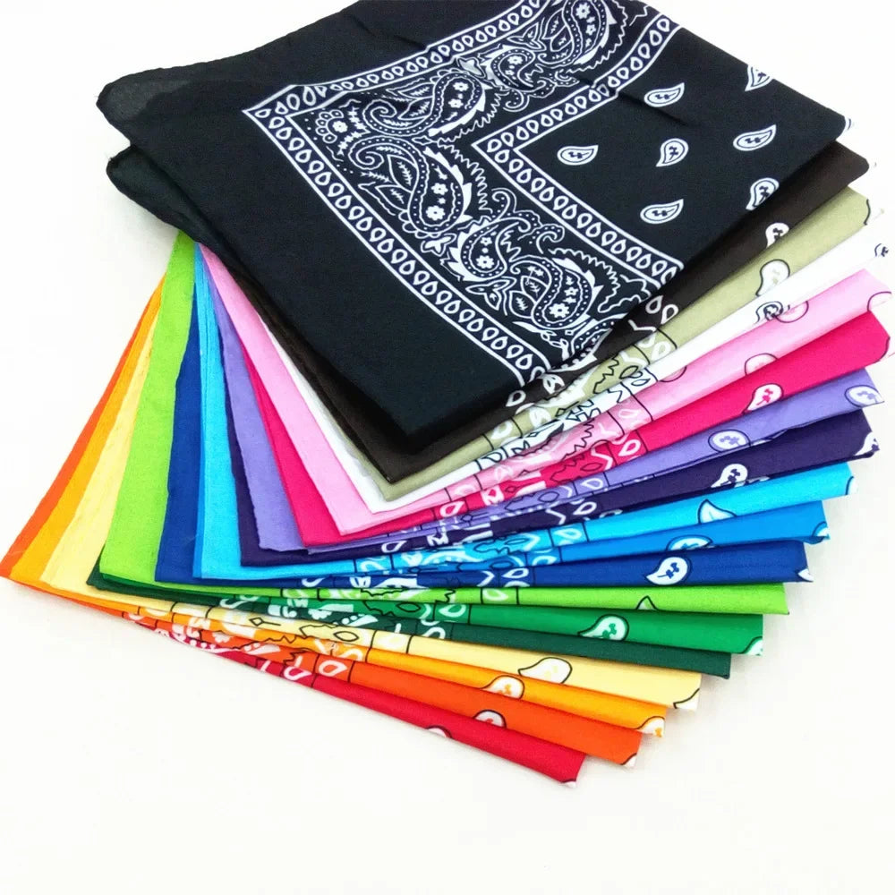 1/2pcs Hip Hop Bandana Man Women Fashion Outdoor Headbands Hair Band Wrist Wraps Hair Scarves High Quality Hair Accessories