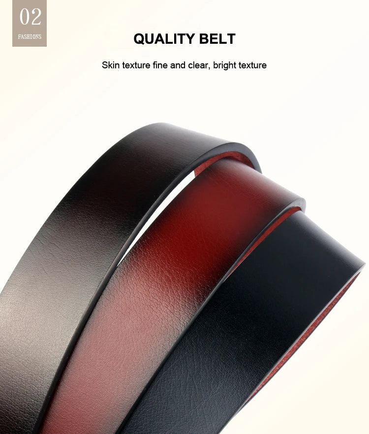 New Men's Formal Belt Solid Color Needle Buckle Belt Jeans Stylish Belt, Soft Leather Designer Handmade Daily and Business Wear