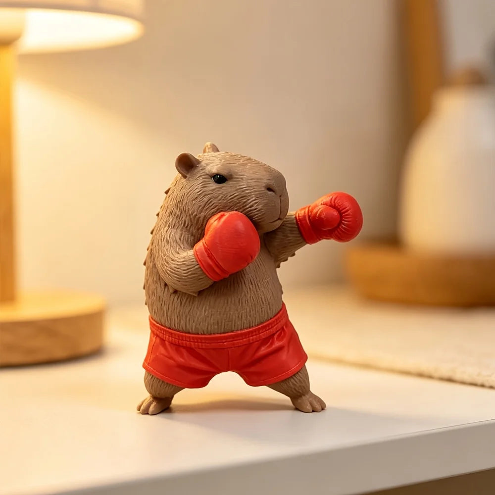 Cute Capybara Ornament, Desktop Office Decoration, Car Decor, Creative Animal Model, Collectible Figurines, Car Ornament