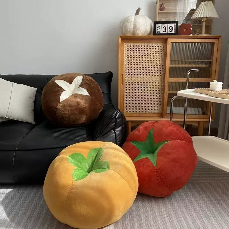 Sofa Bay Window Cushion Bedroom Room Decoration Ins Style Cute Little Ornaments Mushroom Tomato Cushion Pillow