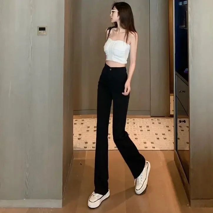 Dress Pants Tailoring Work Woman Trousers Straight Leg Slacks Women Office Trends 2025 Y2k Streetwear 90s Casual Original G Xxl